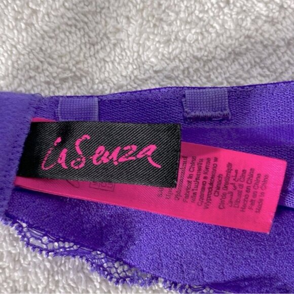 5/$25 La Senza Purple Lace Strapless Bra 34DD - Picture 7 of 12
